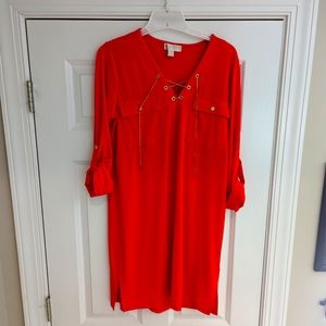 Never Worn Michael Kors dress, bright orange, medium